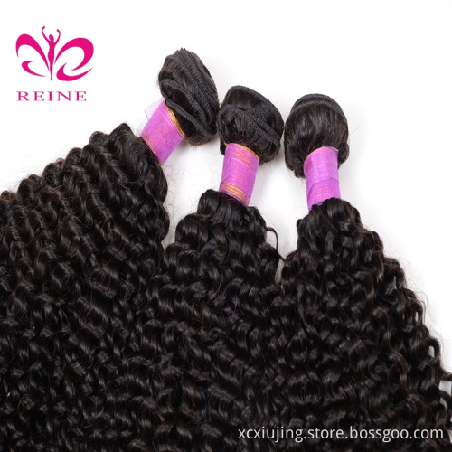 Kinky curly hair virgin Peruvian  hair Bundles 100% virgin hair bundles for black women